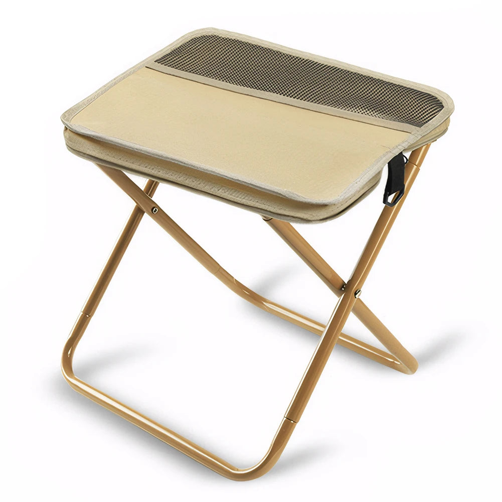 Folding stool for outdoor leisure, camping, and hiking fishing trips, convenient shoulder bag style portable stool for storage