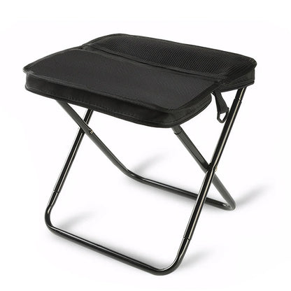 Folding stool for outdoor leisure, camping, and hiking fishing trips, convenient shoulder bag style portable stool for storage